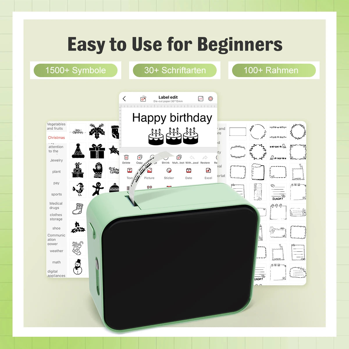 Portable Bluetooth Mini Label Printer