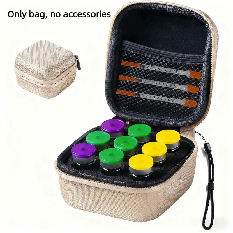 Premium Hard Shell Travel 10mL 9 Vial Organizer