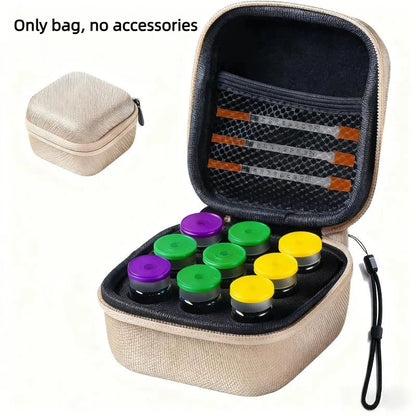 Premium Hard Shell Travel 10mL 9 Vial Organizer