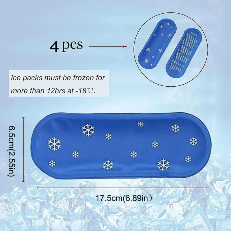 Insulated Medical Cooler Travel Case with Ice Pack (1-6pcs)
