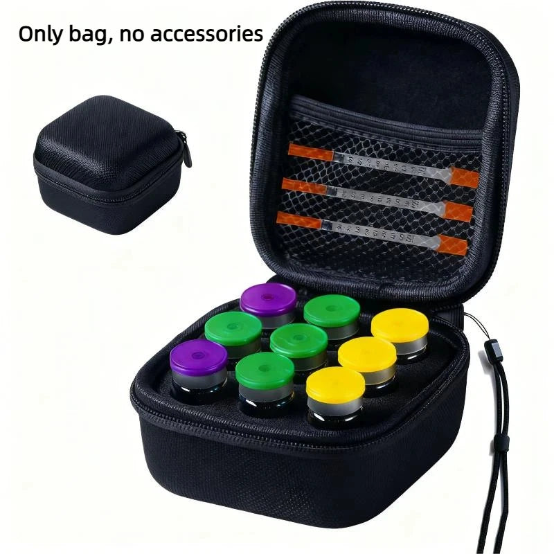 Premium Hard Shell Travel 10mL 9 Vial Organizer