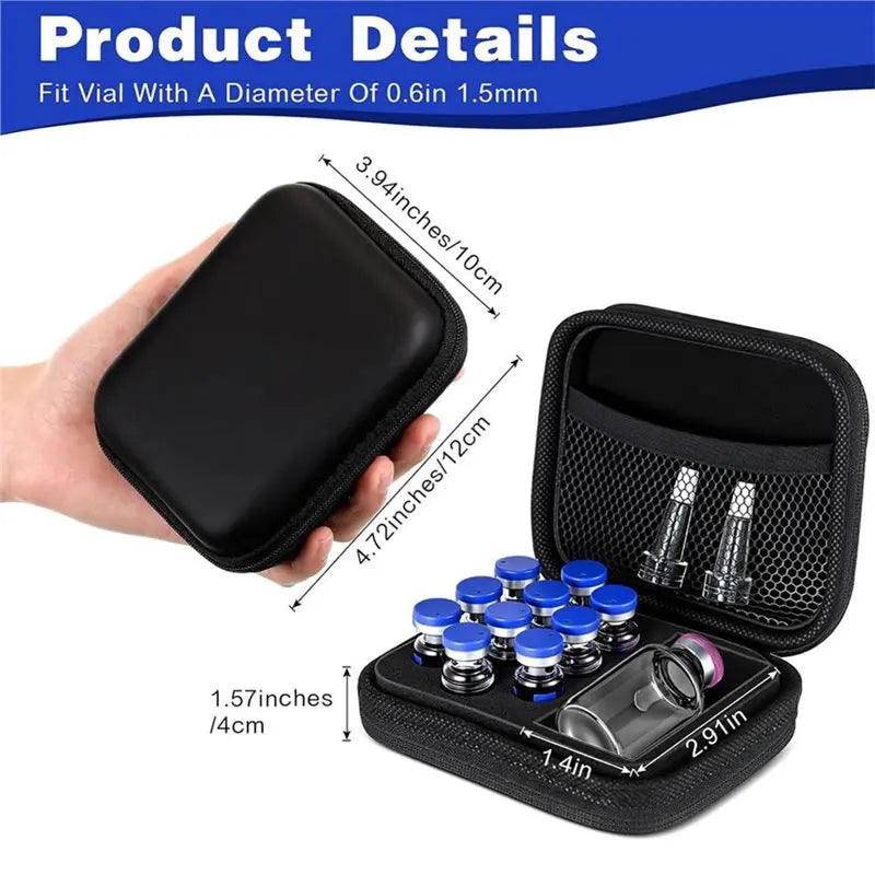 Portable Insulated Vial Storage Case | Travel Organizer
