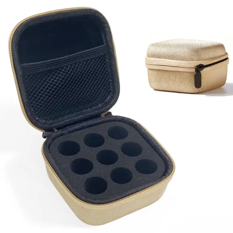 Premium Hard Shell Travel 10mL 9 Vial Organizer