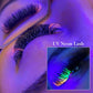 NEON/Blacklight Eyelash Extensions Soft Natural Synthetic 6 Colors Mixed