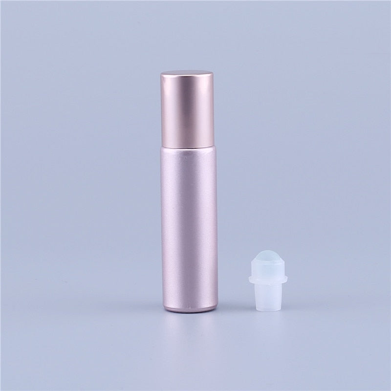 10ml Pretty Pink Roll-On Glass Vial - Essential Oils Or Perfume, A Reusable DIY Tool!
