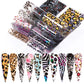10Pcs/Set Stylish Nail Foil Abstract Transfer Decals