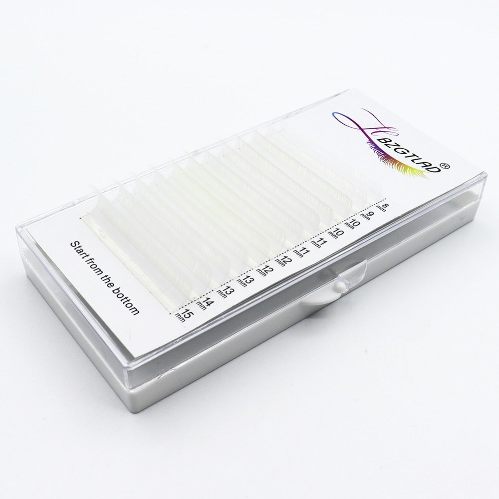 HBZGTLAD Color Lash Purple Blue Brown Green Red White Pink Yellow Eyelash Extensions Individual False Colored Mink Lashes Makeup