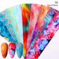 10Pcs/Set Stylish Nail Foil Abstract Transfer Decals