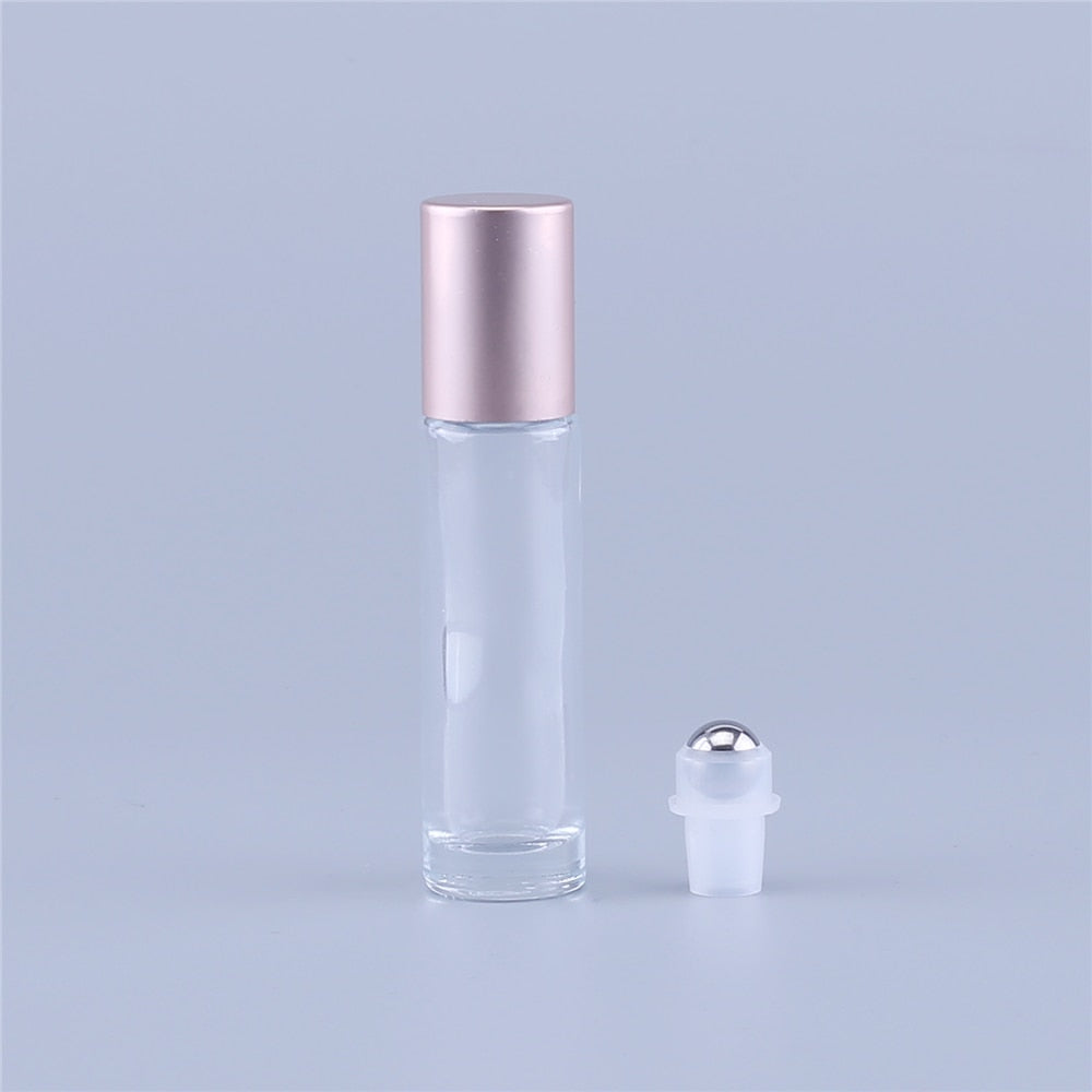 10ml Pretty Pink Roll-On Glass Vial - Essential Oils Or Perfume, A Reusable DIY Tool!