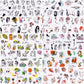 10Pcs/Set Stylish Nail Foil Abstract Transfer Decals
