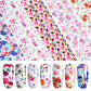 10Pcs/Set Stylish Nail Foil Abstract Transfer Decals