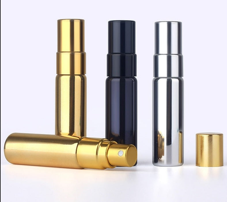 50pieces/lot 5ml Portable Perfume Bottle Spray Bottles sample empty containers atomizer perfume Mini refillable bottles