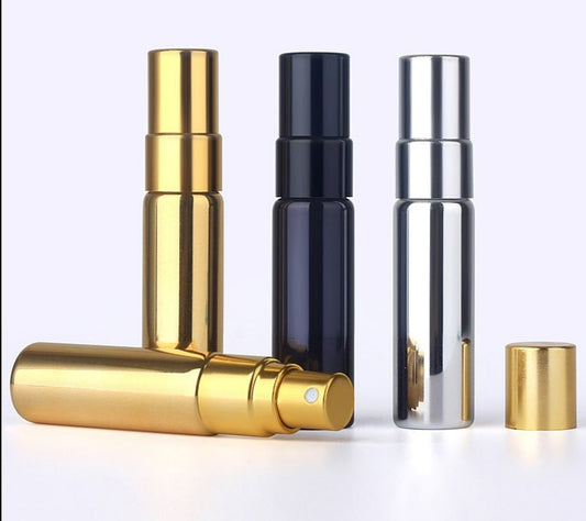 50pieces/lot 5ml Portable Perfume Bottle Spray Bottles sample empty containers atomizer perfume Mini refillable bottles