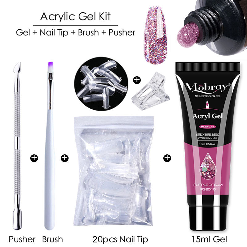 Mobray Poly Extension Nail Gel Kit