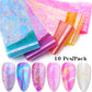 10Pcs/Set Stylish Nail Foil Abstract Transfer Decals