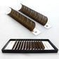 Natural Dark Brown Individual Korean Eyelash Extensions Mix 8-15mm