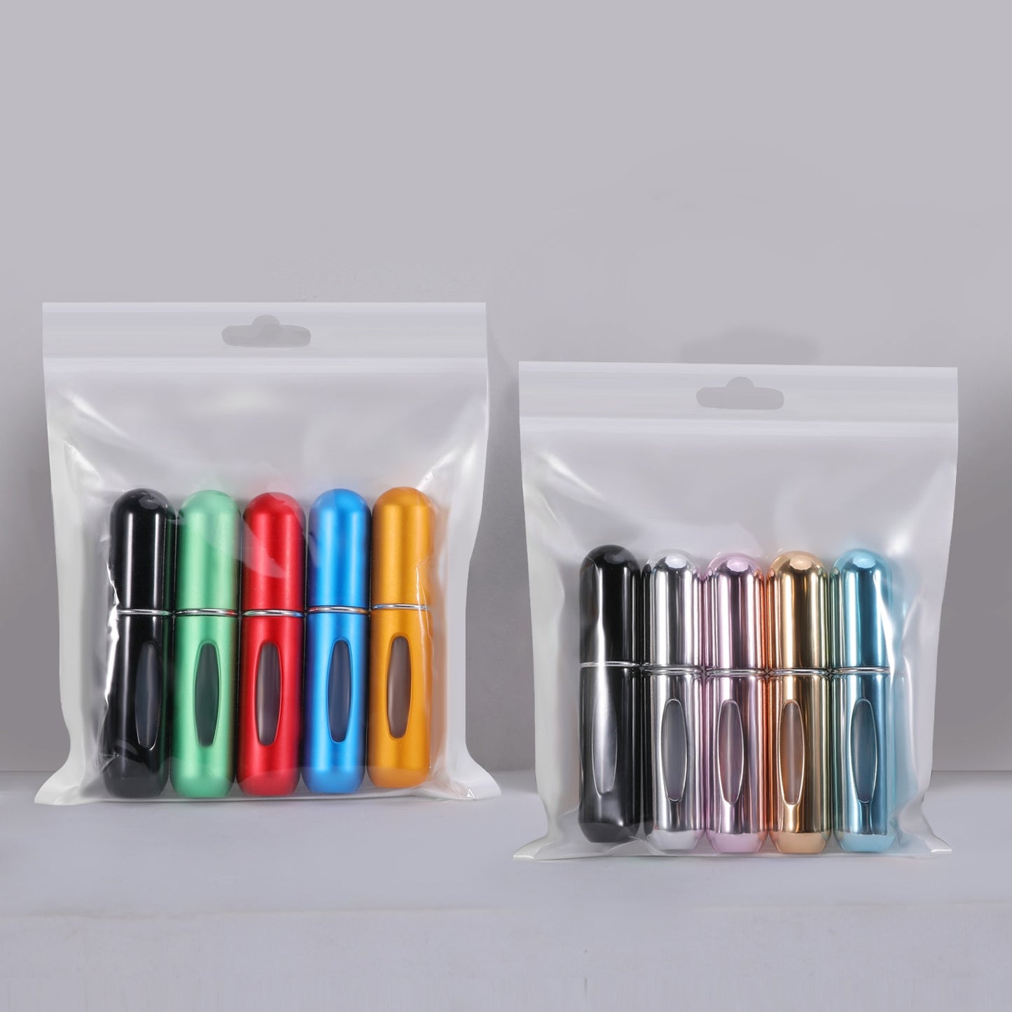 5pcs Refillable Vials: Perfume Or Cologne Aluminum Bottle Beauty Tool Travel Liquid Perfume Bottles