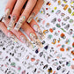 10Pcs/Set Stylish Nail Foil Abstract Transfer Decals