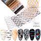 10Pcs/Set Stylish Nail Foil Abstract Transfer Decals