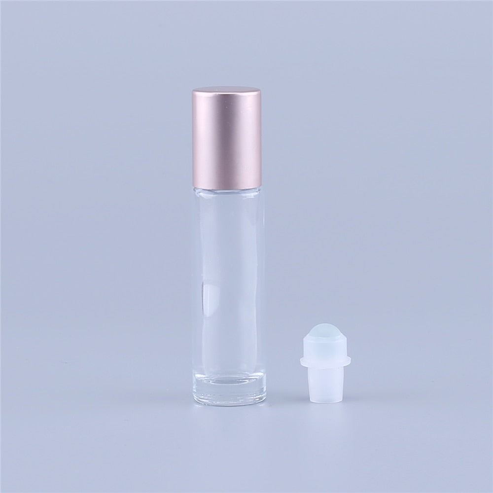 10ml Pretty Pink Roll-On Glass Vial - Essential Oils Or Perfume, A Reusable DIY Tool!