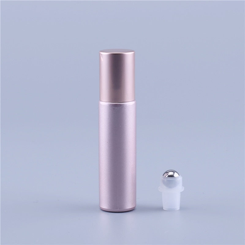 10ml Pretty Pink Roll-On Glass Vial - Essential Oils Or Perfume, A Reusable DIY Tool!