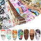 10Pcs/Set Stylish Nail Foil Abstract Transfer Decals