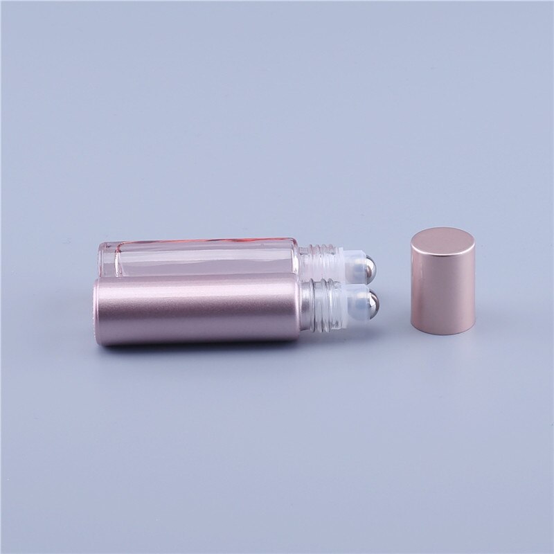 10ml Pretty Pink Roll-On Glass Vial - Essential Oils Or Perfume, A Reusable DIY Tool!