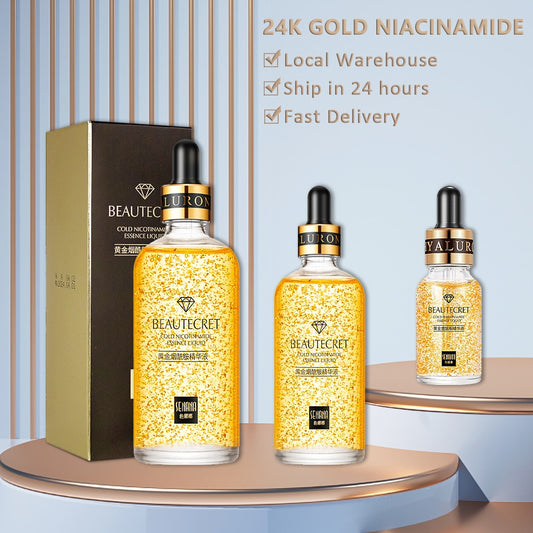 24K Gold Niacinamide Serum Anti Aging Hyaluronic Acid