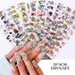 10Pcs/Set Stylish Nail Foil Abstract Transfer Decals