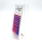HBZGTLAD Color Lash Purple Blue Brown Green Red White Pink Yellow Eyelash Extensions Individual False Colored Mink Lashes Makeup