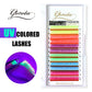 Gorota UV Neon Lash Extenion Glow in the Dark lashes Fluorescent Green Bright Colorful Bulk Classic Individual Eyelash Extension