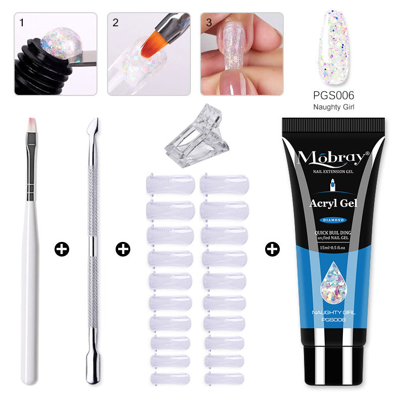 Mobray Poly Extension Nail Gel Kit