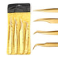 Lash Tweezers, Nail Art, Makeup Tools & Hobbies 4 Pcs