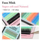 NEON/Blacklight Eyelash Extensions Soft Natural Synthetic 6 Colors Mixed