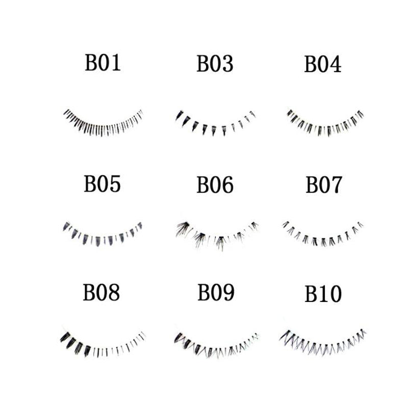 Lower Eyelashes On Clear Band 100% Handmade