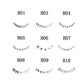 Lower Eyelashes On Clear Band 100% Handmade