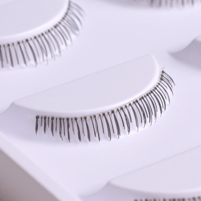 Lower Eyelashes On Clear Band 100% Handmade