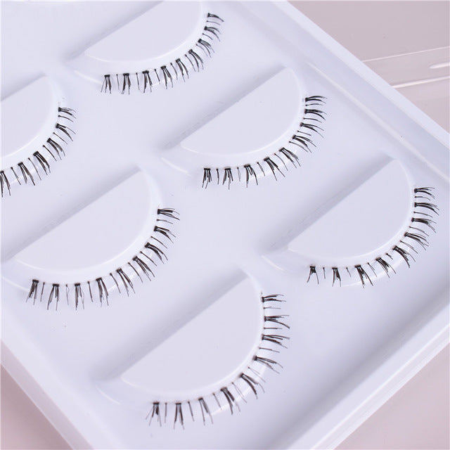 Lower Eyelashes On Clear Band 100% Handmade