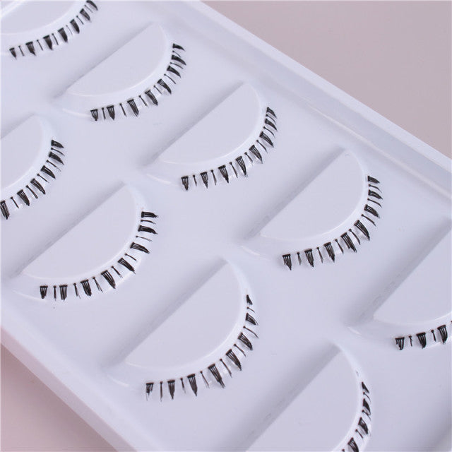 Lower Eyelashes On Clear Band 100% Handmade