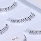 Lower Eyelashes On Clear Band 100% Handmade
