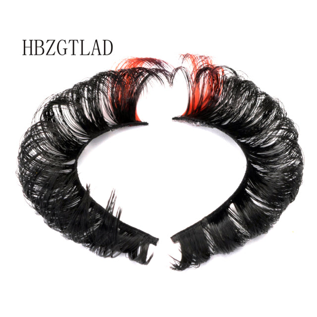 3D Ombre Mink Lashes Vegan Strip Lashes Natural Dramatic Fluffy Color