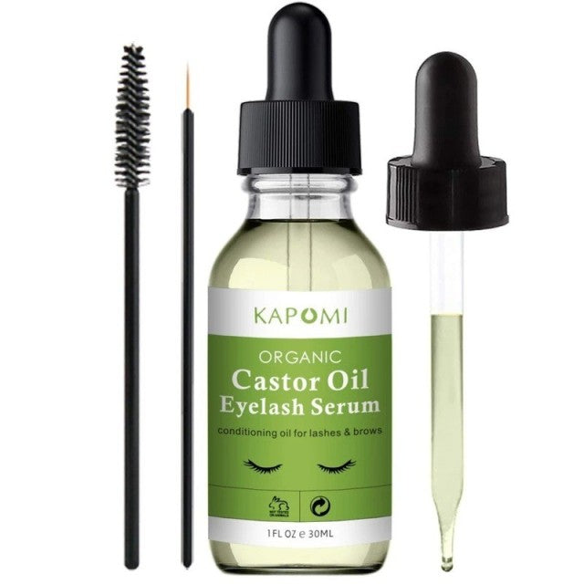 Natural Castor Oil Eyelash Growth Treatment Eyebrow Rapid Growth Liquid Essential Oil Makeup Liquid Eyelash Enhancer Serum